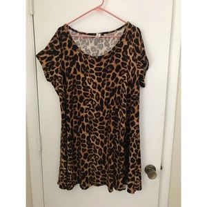 Cheetah print dress